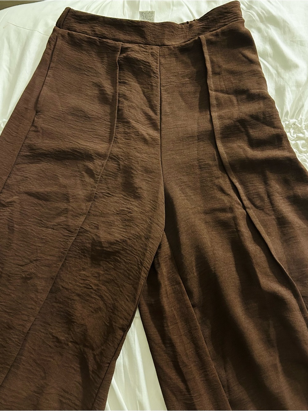 Wid e Leg Brown Pants